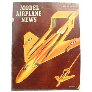 Vtg April 1952 Model Airplane News Aviation Magazine - De Havilland 110